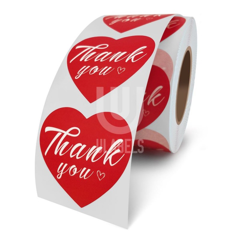 Newest Floral Thank You For Shopping Stickers