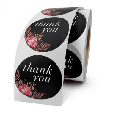 Personalized Thank You Stickers Kraft Paper
