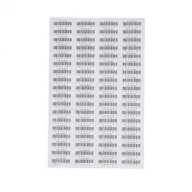 Custom Serial Number Printing Clear Self Adhesive Barcode Logistic Label
