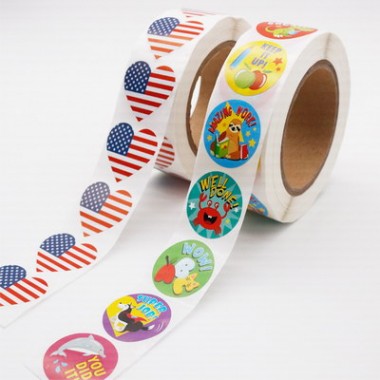 Custom Kawaii Adhesive Cartoon Paper Stickers Kids Label Printing