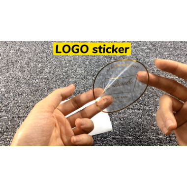 Professional Custom Gold Foil Stamping Embossed Printed Round Logo Sticker Manufacturer