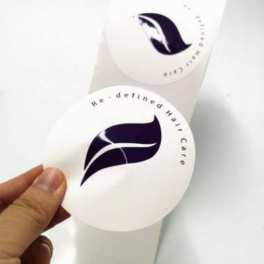 Custom Soft Touch Ink Spot UV Logo Stickers Custom Printing Nail Sticker