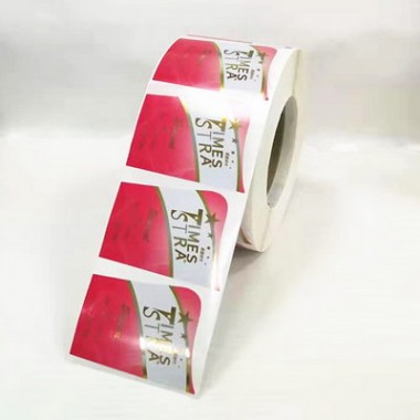 Sticky Label Roll Adhesive Stickers Custom Made Logo Sticker Waterproof Adhesive Packaging Label