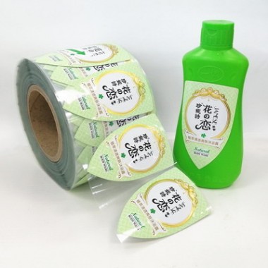 Eco Friendly Waterproof Bottle Label Adhesive Back Roll Label Sticker Custom Reflective Silver BOPP Shampoo Label Printing