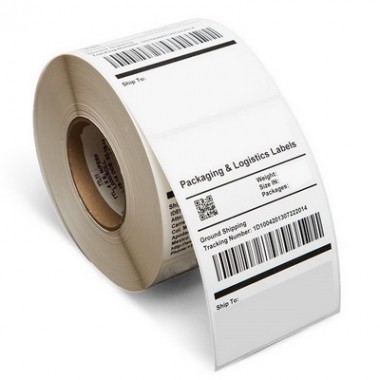 Custom 60g 80g Barcode Packaging Logistics Label Direct Thermal Art Paper Address Label Sticker