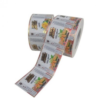 Full Color Printed Custom Adhesive Waterproof Roll Logo Food Label Juice Label For Packaging Label
