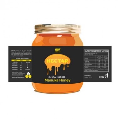 Hot Sale Custom Waterproof Honey Bottle Labels