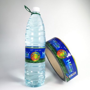 Eco Friendly Customized Printing Hot Melt BOPP Water Bottle Labels For Water Bottle Juice Bottle