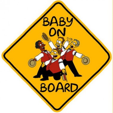 Reflective Baby On Board Sign Magnetic Sticker Baby On Board For Car