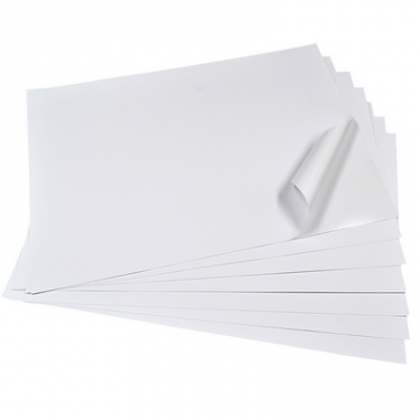 Glossy Synthetic Paper Waterproof Non Removable Self Adhesive Blank A4 Shipping Address Label For Laser Printing