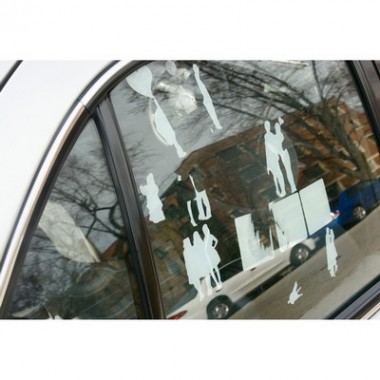 Low MOQ UV Proof Customized Vinyl Decoration Car Window Glass Sticker