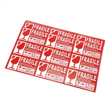 Adhesive Sticker Warning Fragile Sticker Shipping Label 4x6 For Label Packaging