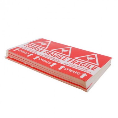Adhesive Sticker Warning Fragile Shipping Label For Packaging