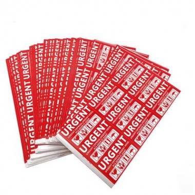 Customized Waterproof Self Adhesive Non Separable Warning Fragile Shipping Labels
