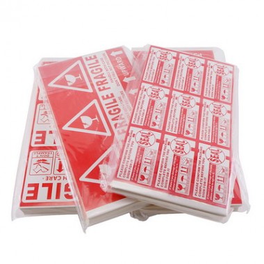 Custom High Quality Strong Adhesive Paper Sticker Packaging Hazard Dangerous Goods Candle Warning Label